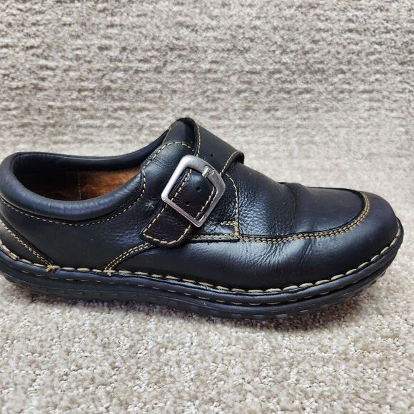 Born Comfort Shoes Womens 8.5  Handcrafted in Mexico Black Slip-On W3262 - Picture 1 of 13